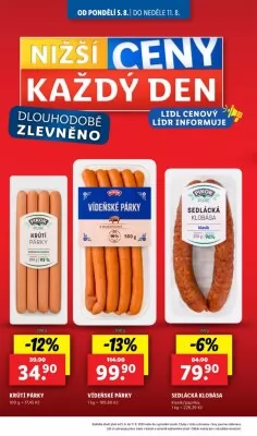 akční leták Lidl 8.8.2024-11.8.2024