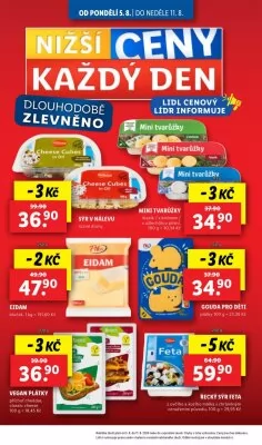 akční leták Lidl 8.8.2024-11.8.2024