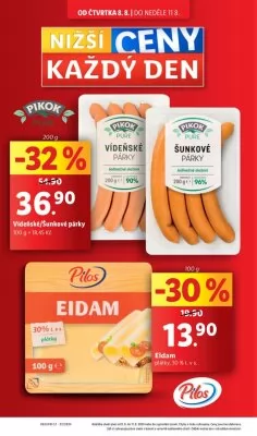 akční leták Lidl 8.8.2024-11.8.2024