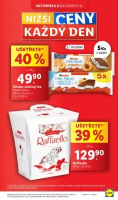 akční leták Lidl 8.8.2024-11.8.2024