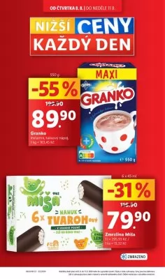 akční leták Lidl 8.8.2024-11.8.2024