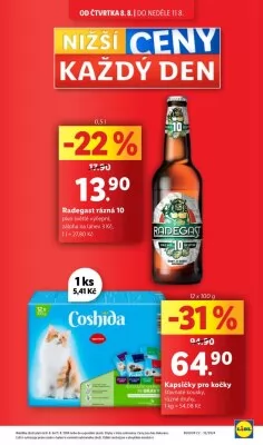 akční leták Lidl 8.8.2024-11.8.2024