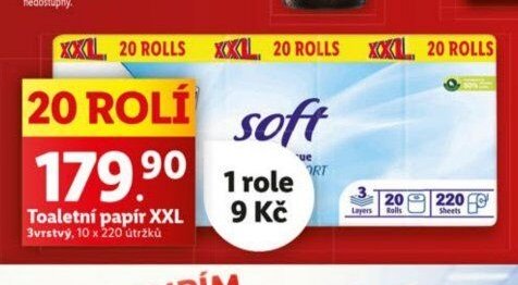 Toaletní papír XXL
