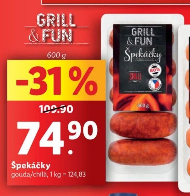 Grill & Fun Špekáčky chilli