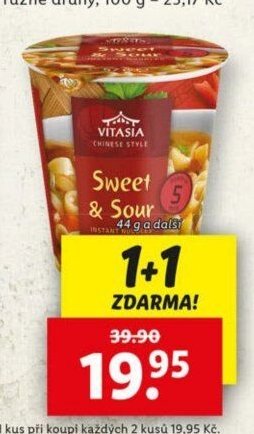 Vitasia Instantní nudle v kelímku