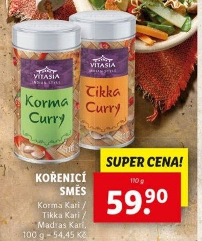 Kořenící směs Korma Kari / Tikka Kari / Madras Kari