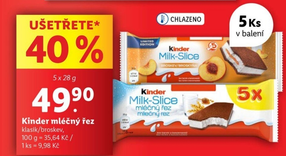 Řez mléčný Kinder