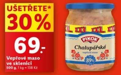 Maso vepřové ve sklenici Pikok