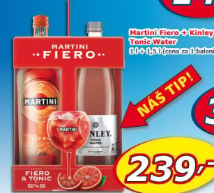 Aperitiv Fiero Martini + Kinley Tonic - dárkové balení