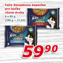 Kapsičky pro kočky Sensations Felix Purina