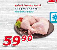 Kuřecí čtvrtky mražené Vodňanské kuře