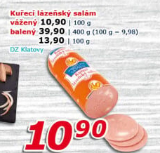 Kuřecí lázeňský salám DZ Klatovy