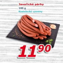 Párky javořické Kostelecké uzeniny
