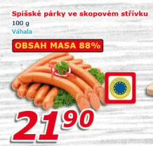 Párky spišské Váhala