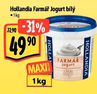 Bílý jogurt Farmář Hollandia