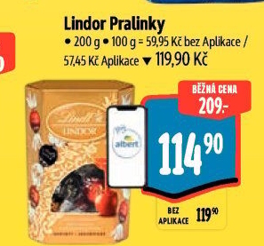 Bonboniéra Pralinky Lindor Lindt