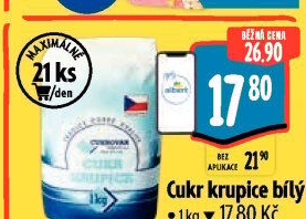 Cukr krupice Cukrovar Vrbátky