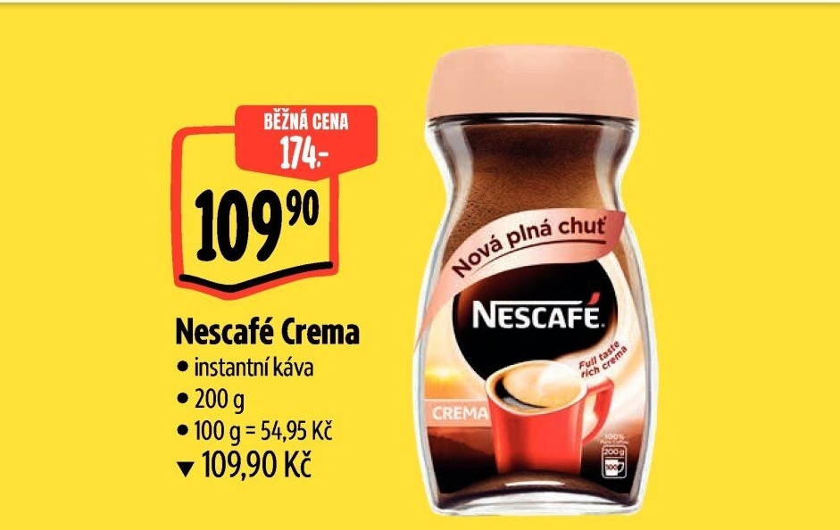 Instantní káva Nescafé Crema