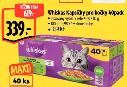 Kapsičky pro kočky Whiskas