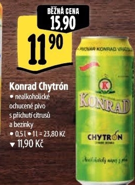 Pivo nealkoholické ochucené Chytron Konrad