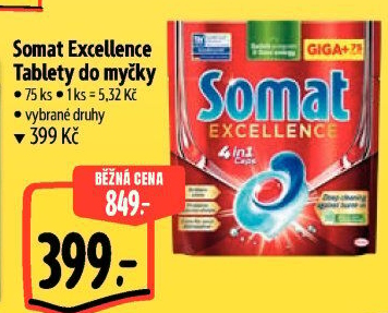 Tablety do myčky Excellence Somat