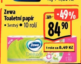 Toaletní papír 3vrstvý Deluxe Zewa