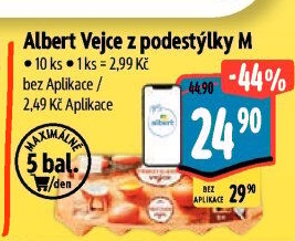 Vejce z podestýlky M Albert