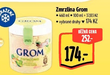 Zmrzlina v kelímku Grom