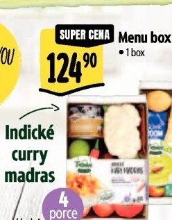 Menu box Indické kari Madras Albert