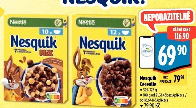 Cereálie Nesquik Nestlé