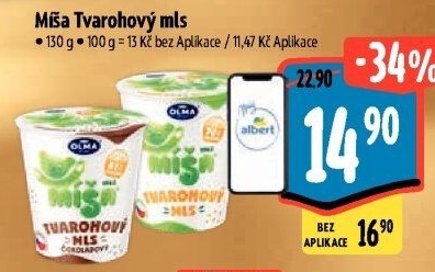 Dezert Tvarohový mls Míša Olma