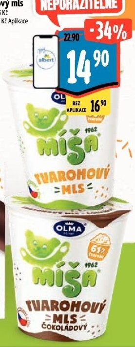 Dezert Tvarohový mls Míša Olma