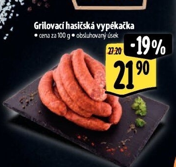 Klobása hasičská vypékačka