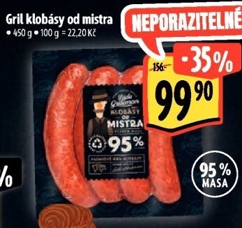 Klobásy od mistra Láďa Grileman Kostelecké uzeniny