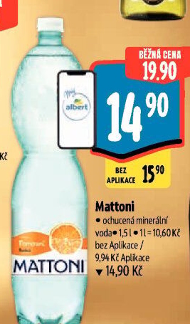 Ochucená voda Mattoni