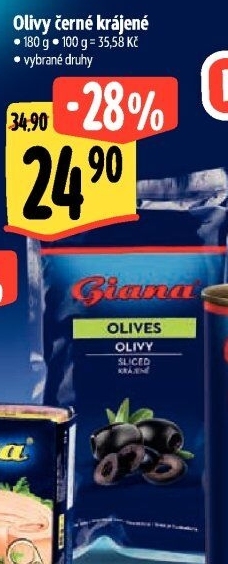Olivy černé Giana