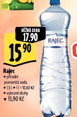 Přírodní voda Rajec