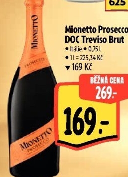 Prosecco brut DOC Treviso Mionetto