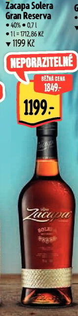 Rum Solera Gran Reserva Ron Zacapa