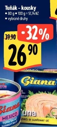 Tuňák kousky Giana