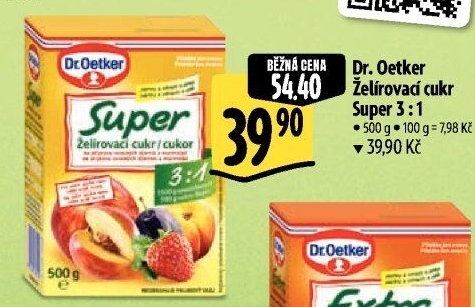 Želírovací cukr Super Dr. Oetker