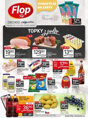 akční leták FLOP TOP 7.8.2024-13.8.2024