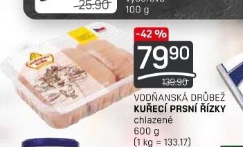 Vodňanská drůbež kuřecí prsní řízky