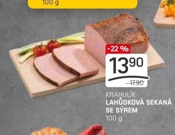 KRAHULÍK LAHŮDKOVÁ SEKANÁ SE SÝREM 100 g