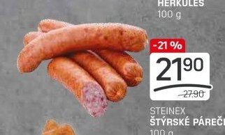 STEINEX ŠTÝRSKÉ PÁREČKY 100 g
