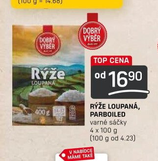RÝŽE LOUPANÁ, PARBOILED