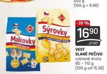 VEST SLANÉ PEČIVO