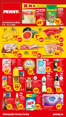akční leták Penny Market 8.8.2024-14.8.2024