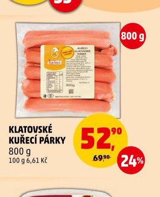 Klatovské kuřecí párky
