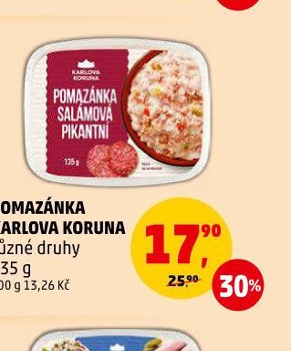 Pomazánka Karlova Koruna